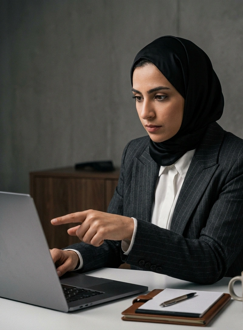 محامي يستعرض ميزات منصة سيركل القانونية